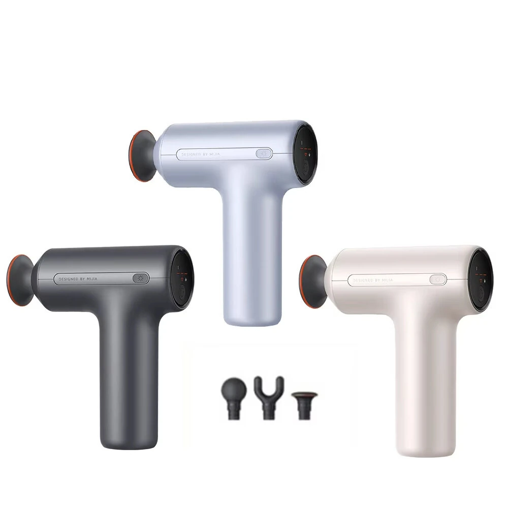 XIAOMI Mijia Fascia Gun H3 Mini Version With Hot Compress 12KG Percussion 3-Speed Vibration & Heat Therapy Smart Pressure Interactive Reminder Massage Gun (image for) XIAOMI Mijia Fascia Gun H3 Mini Version With Hot Compress 12KG Percussion 3-Speed Vibration & Heat Therapy Smart Pressure Interactive Reminder Massage Gun